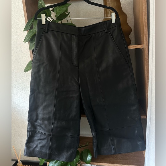Tibi Leather Bermuda Shorts 🐾 - Picture 4 of 11